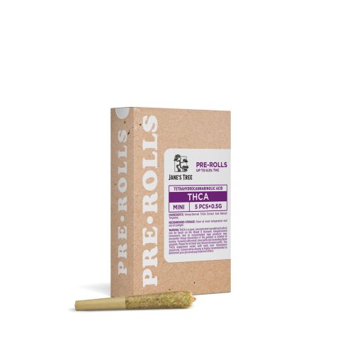 0.5g Lemon Skunk Mini Pre-Roll - Hybrid - THCA - 5 Joints - Thumbnail 3