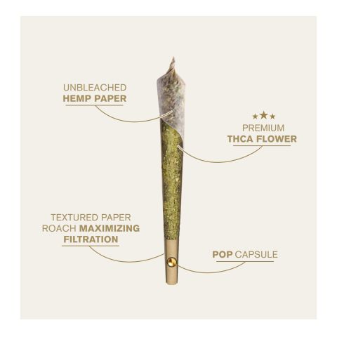 1.5g Pop Capsule Pre-Roll - Sativa Blend - THCA - 1 Joint - Thumbnail 2